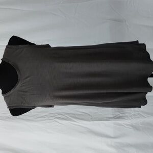 Gap gray sleeveless flowy scoop neck top Sz S Gorgeous design